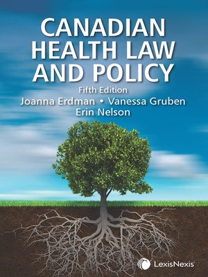 cover image of Canadian Health Law and Policy